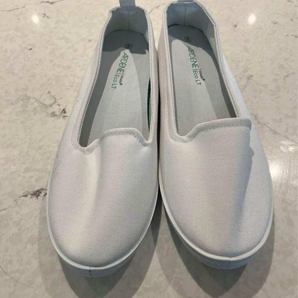 NWOT White Slip-Ons